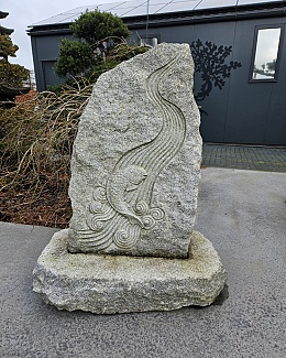 Carp in river Statue